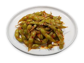 Spicy Garlic Edamame